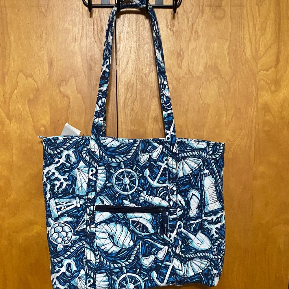 Vera Bradley XL Traveler Duffel Bag in the Shore Enough pattern.